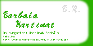 borbala martinat business card